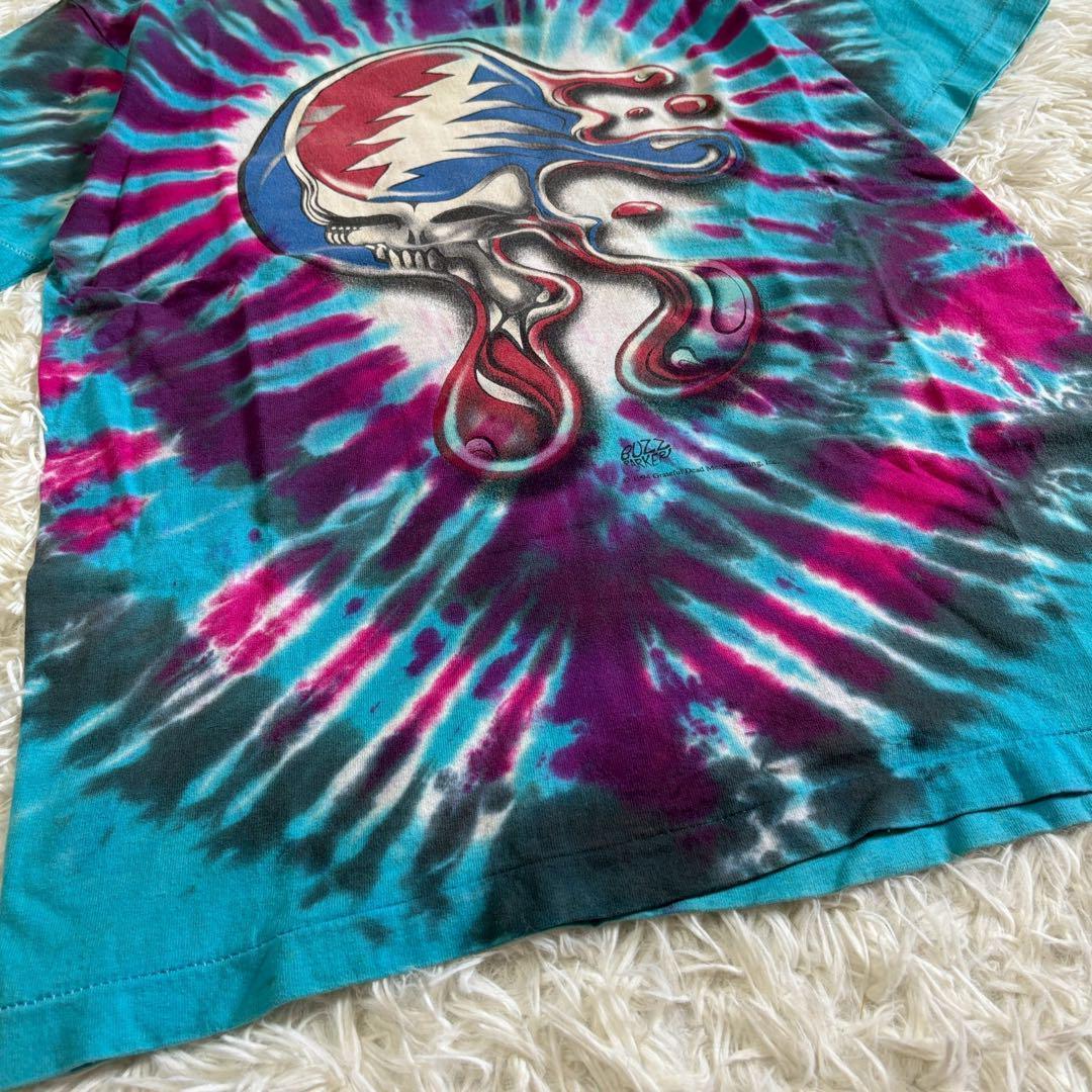 フルーツオブザルーム Tシャツ タイダイ ブルー コットン素材 90S B015