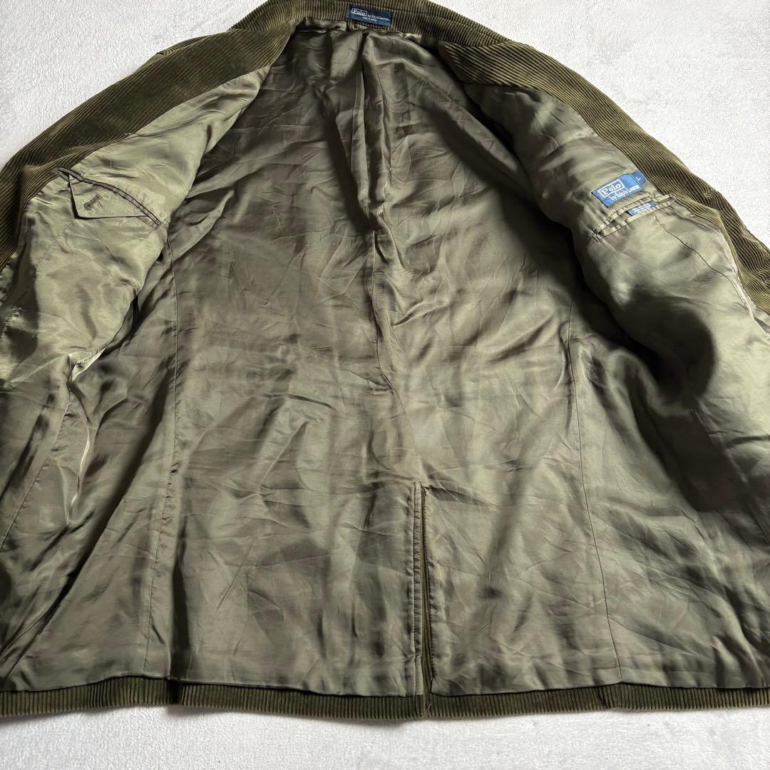 90s ポロバイラルフローレン　コーデュロイジャケット　チンストラップ