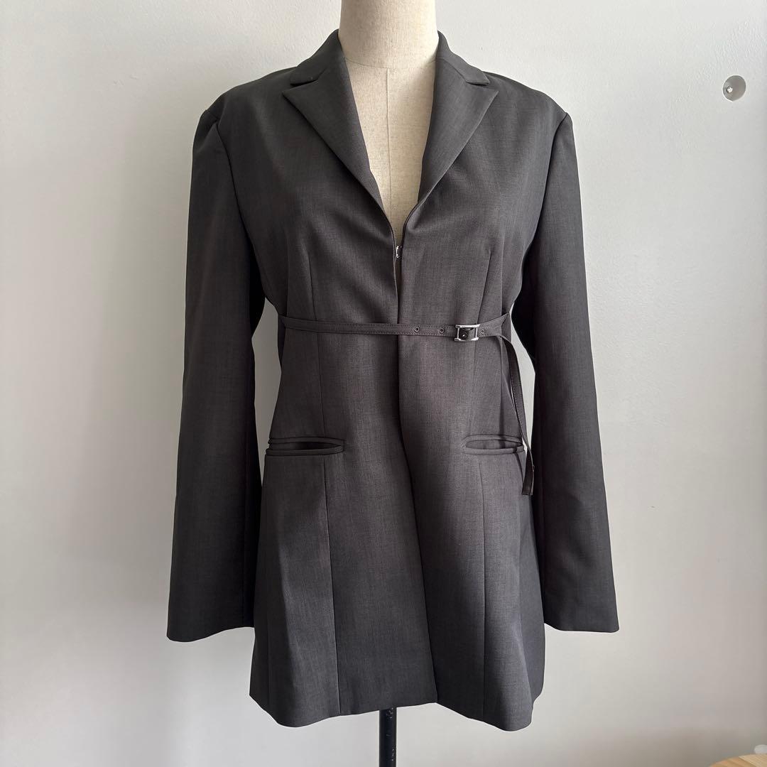 ジャケット・アウター CODE A belted chic jacket