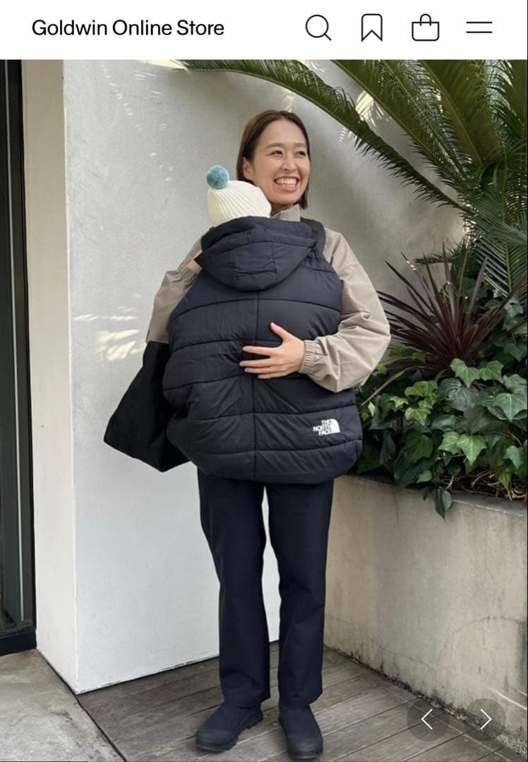 The northface ノースフェイス　ベビーシェルブランケット　ブラック