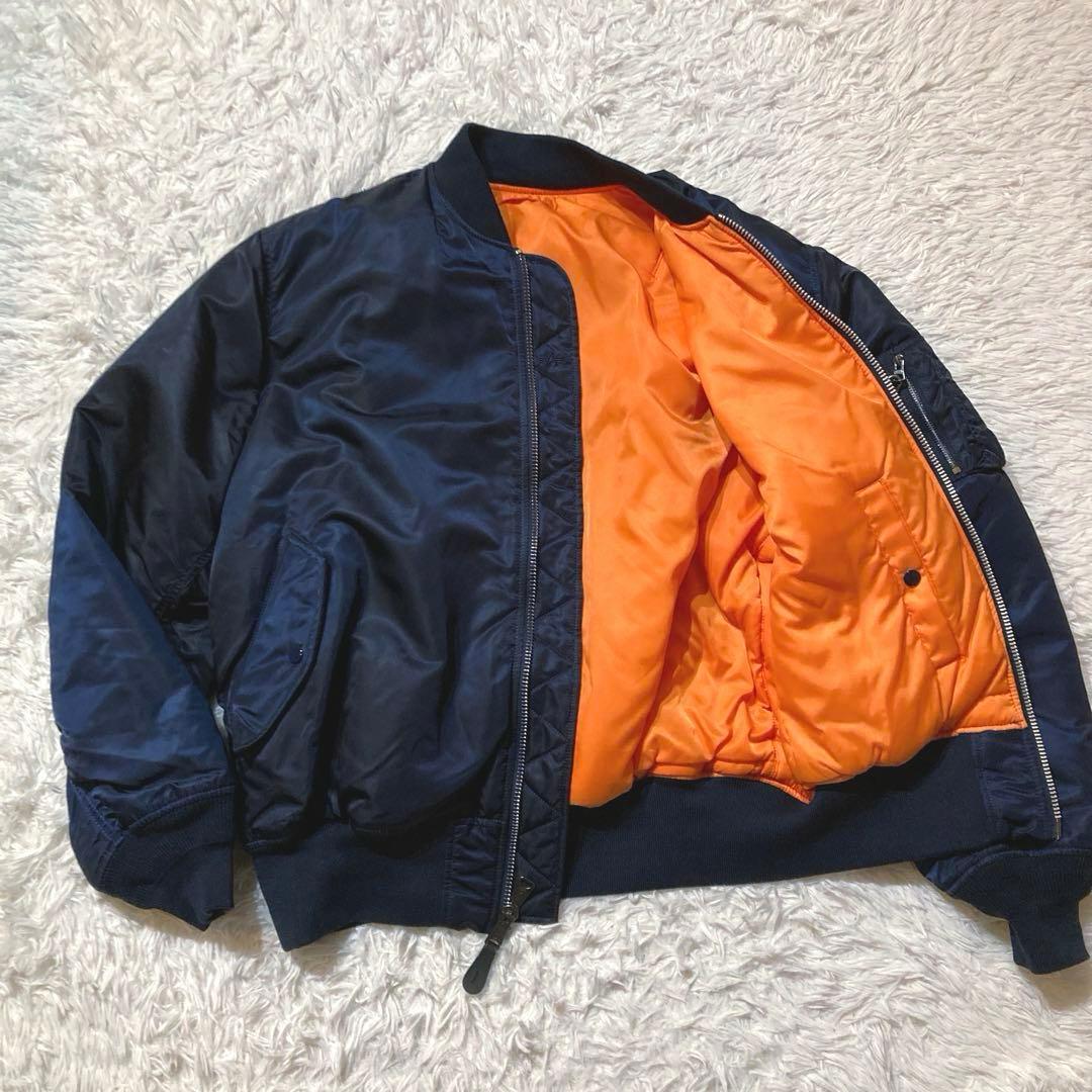 【希少2XL／良品】アルファインダストリーズ ネイビー　リラックスフィット