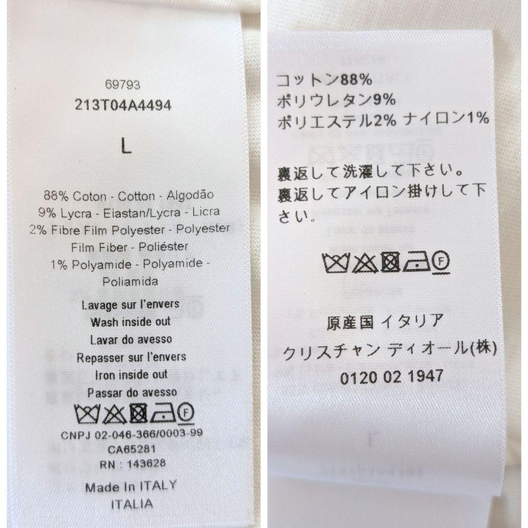 DIOR　Lサイズ 半袖Tシャツ ストライプデザイン