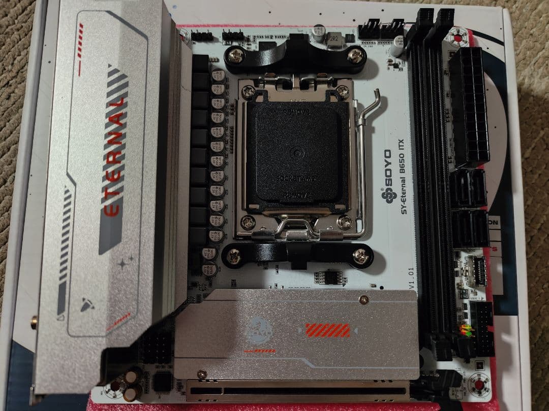 AM5 SOYO ETERNAL B650ITX WIFI6白マザーボード