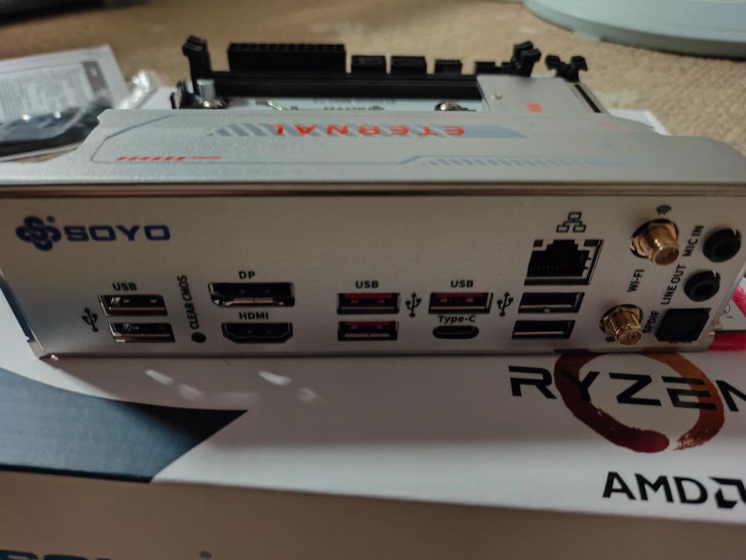 AM5 SOYO ETERNAL B650ITX WIFI6白マザーボード