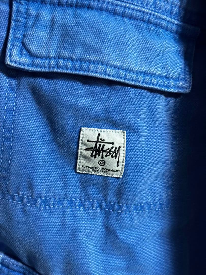 ジャケット・アウター STUSSY Washed CANVAS Shop Jacket