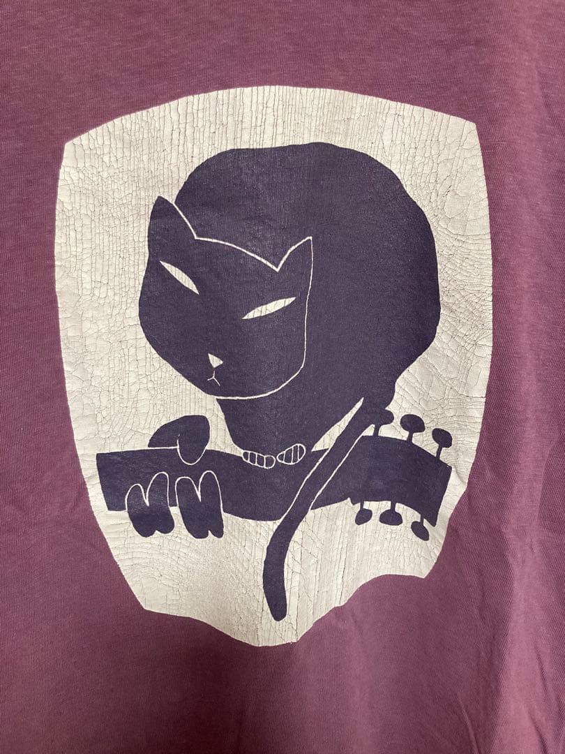 日本製 KAPITAL キャピタル 猫ギター プリントTシャツ