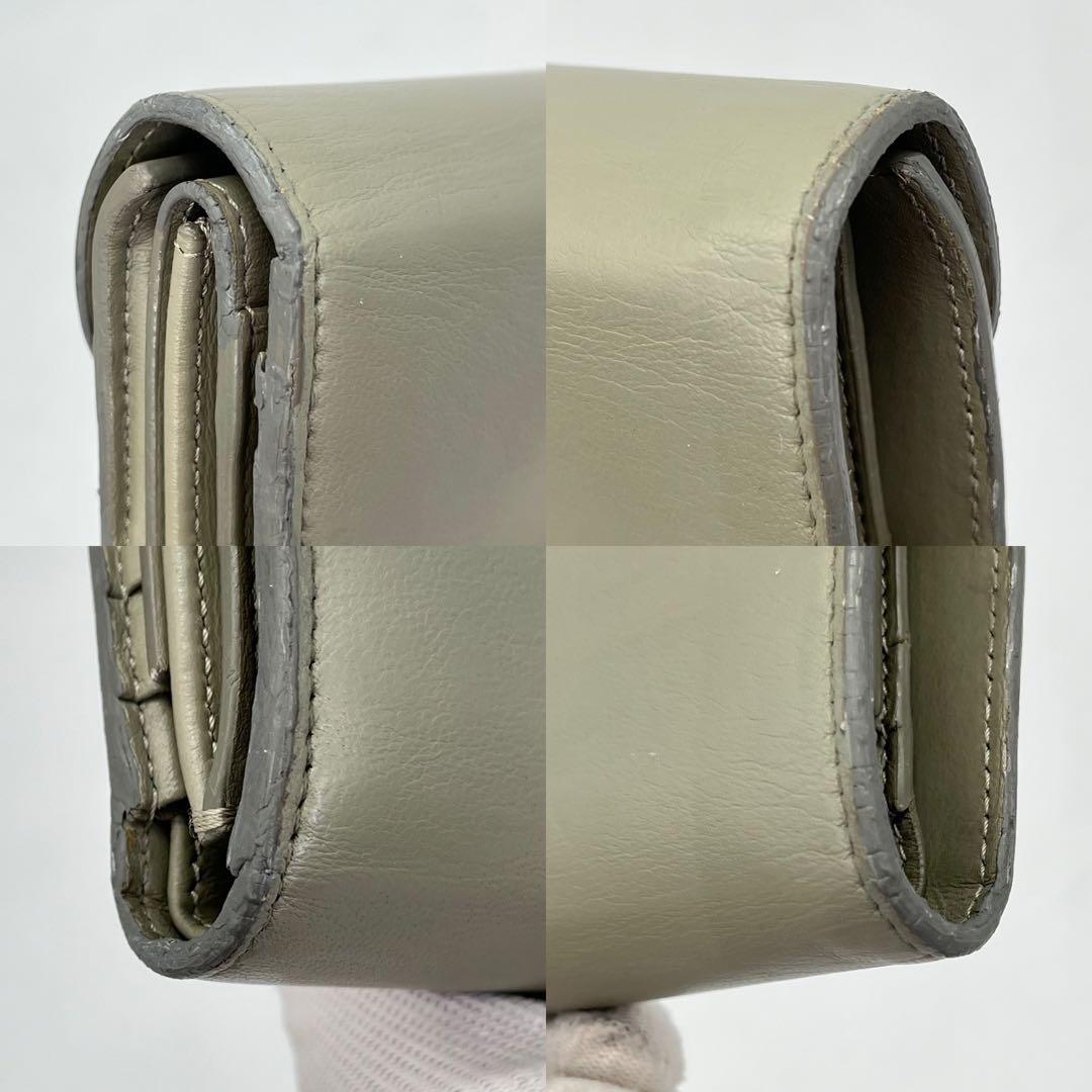 CELINE 三つ折り財布 トリオンフ ゴールド金具 スモールウォレット レザー