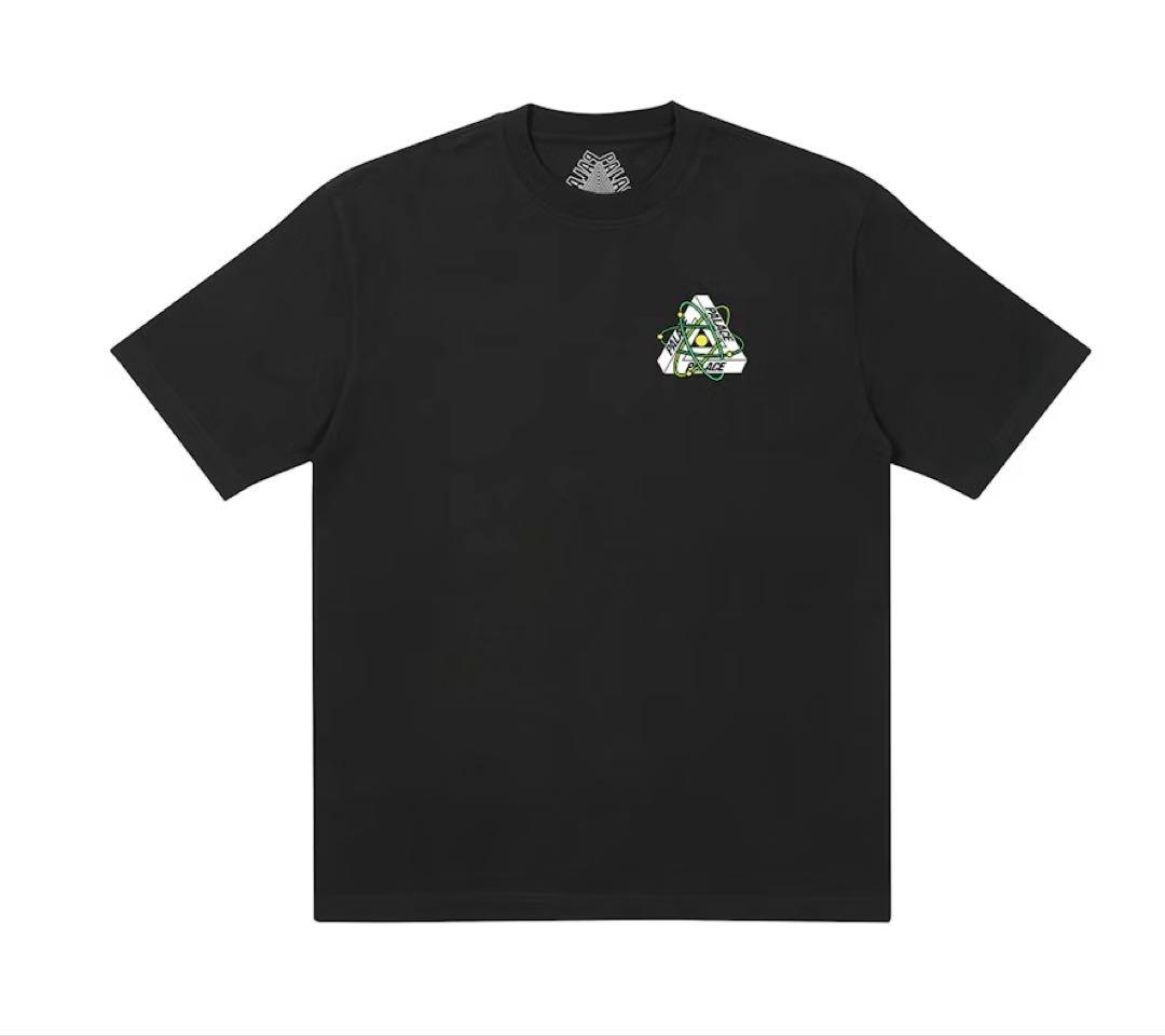 Palace Tri-Atom T-shirt ロゴ プリント Tシャツ 黒　L