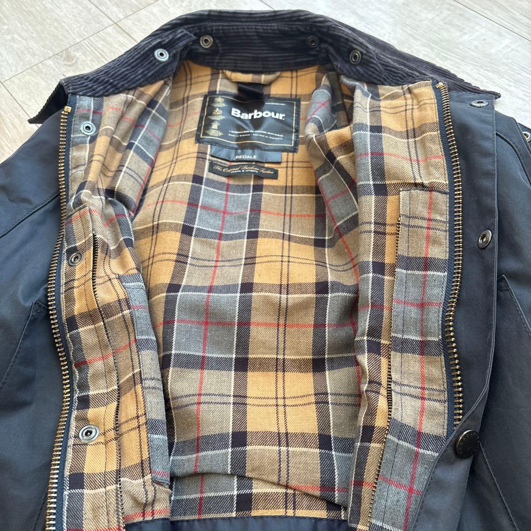 Barbour ビデイル オイルドジャケット ネイビー 38