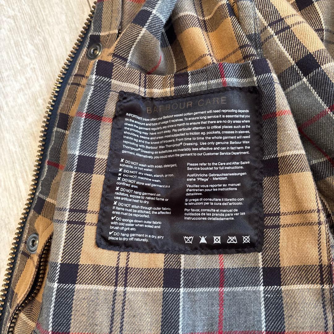 Barbour ビデイル オイルドジャケット ネイビー 38