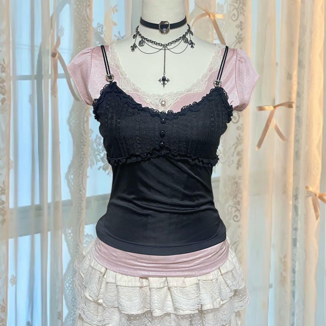 y2k 姬ギャル グランジ coquette 2点セット売り ガーリー 甘ロリ
