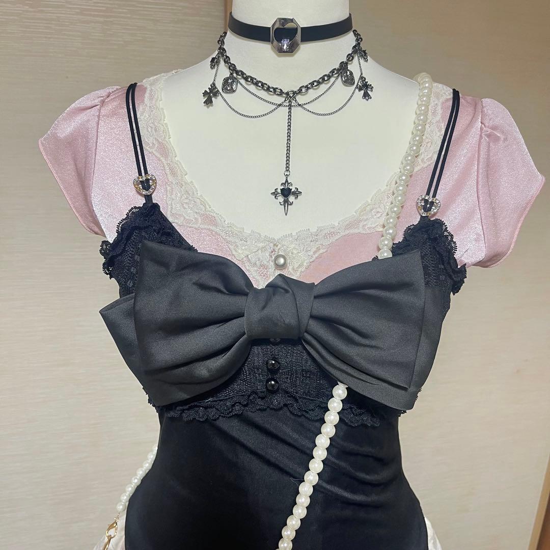 y2k 姬ギャル グランジ coquette 2点セット売り ガーリー 甘ロリ