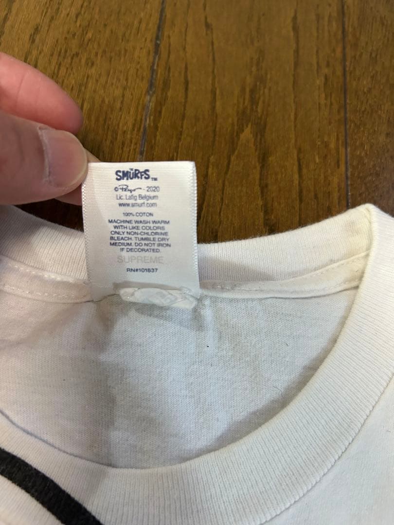 Supreme Smurfs Tee ホワイト Mサイズ
