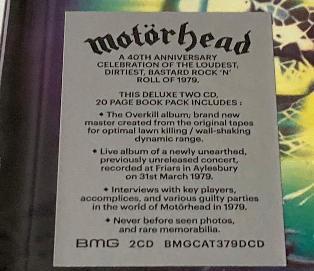 Motorhead・Over Kill・40th Edition・2CD
