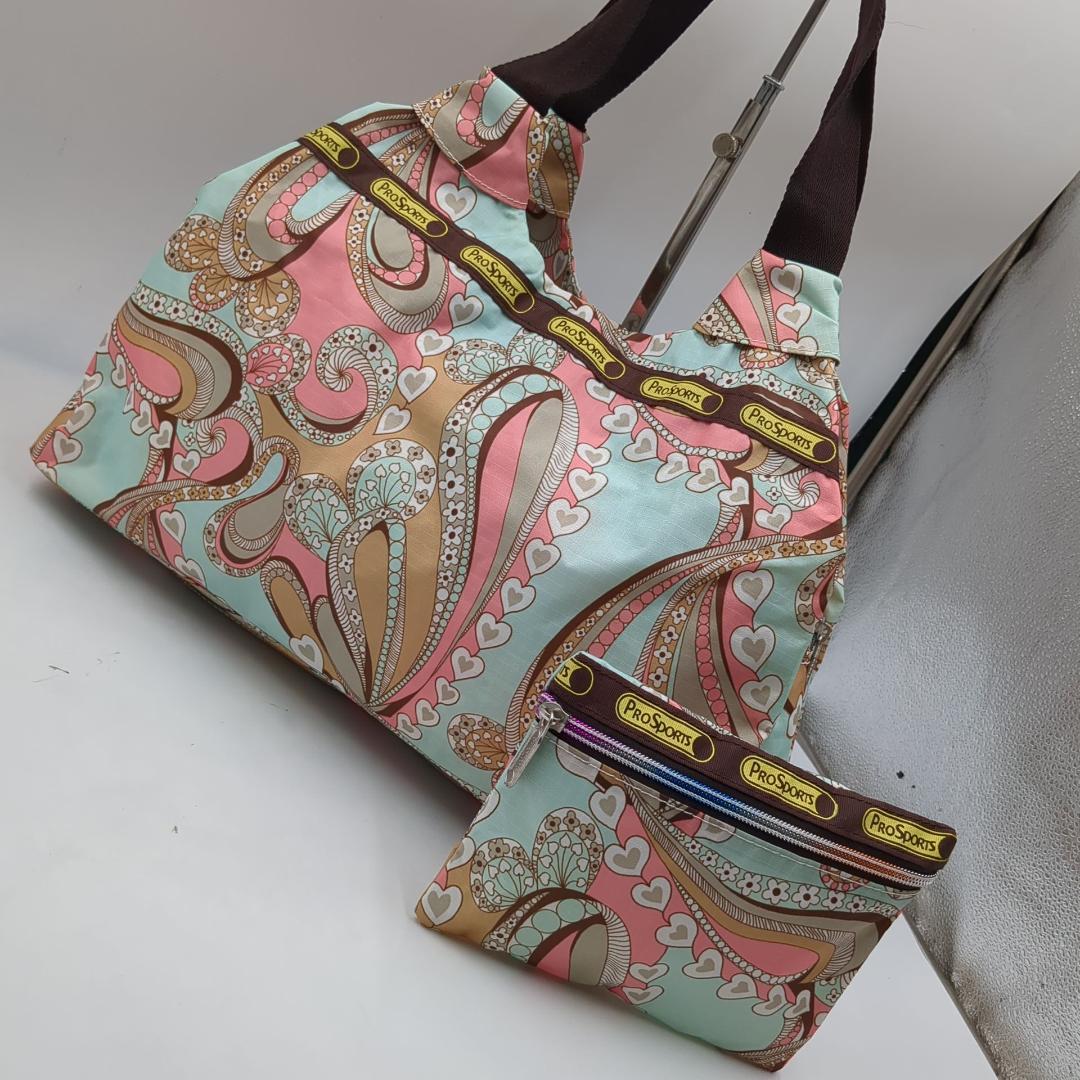 極美品 レスポートサック ボストンバッグ トート ハンドバッグ ポーチ ナイロン