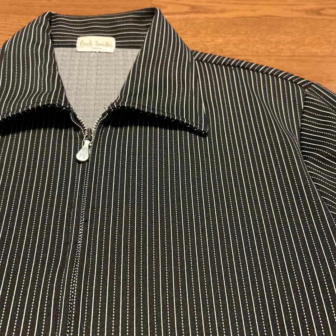 90s Paul Smith ブラックストライプ ジャンパー トラックジャケット