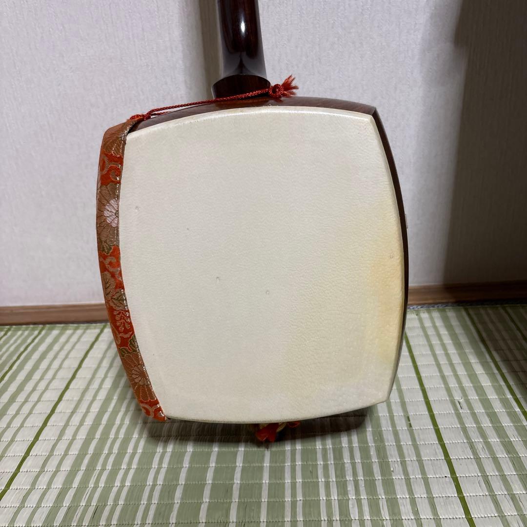 三味線　バチ　三絃駒　ハードケース 　和楽器　弦楽器　皮破れ