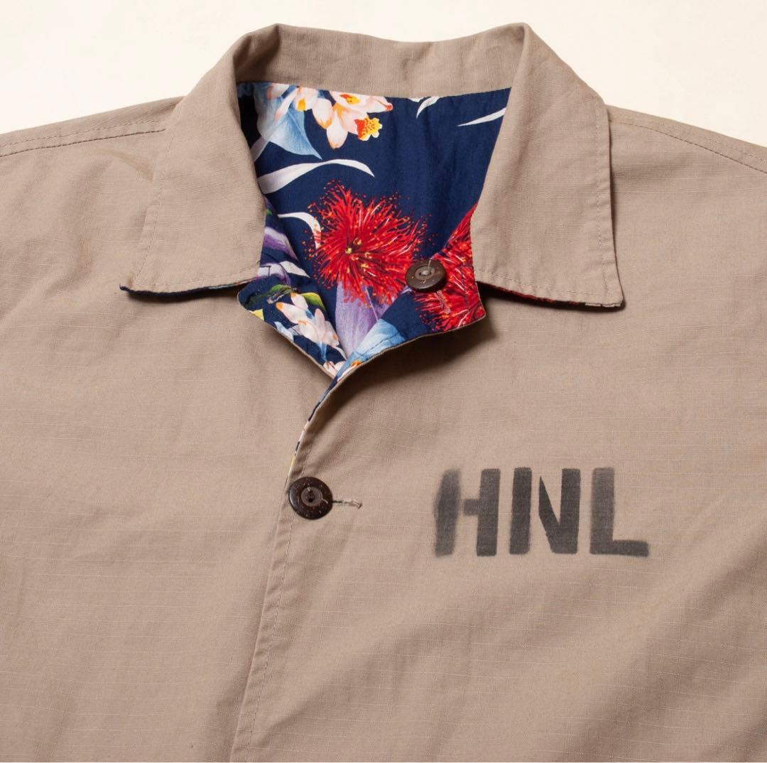 新品 LANI'S ジェネラルストアリバーシブルジャケット ベージュ 花柄