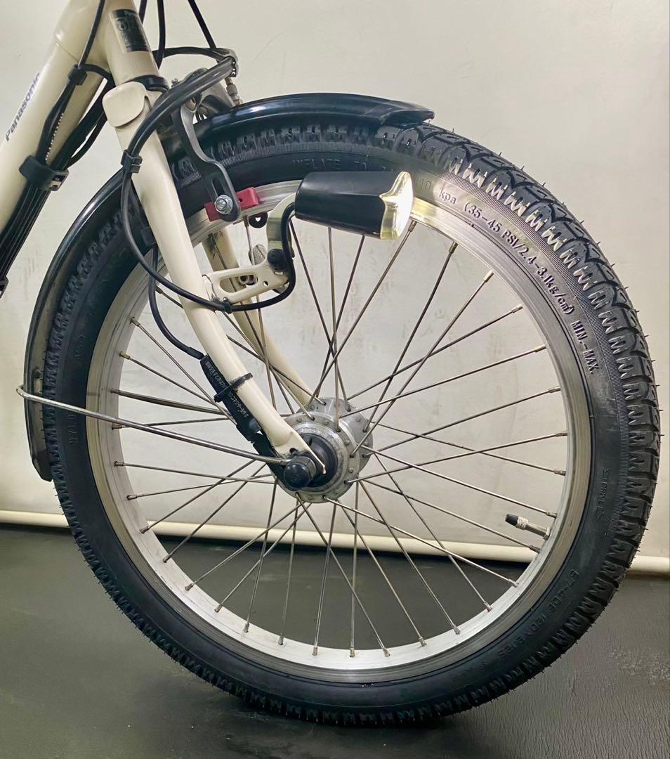 1年保証 パナソニック　ギュットミニ　大容量　20インチ　白　電動アシスト自転車