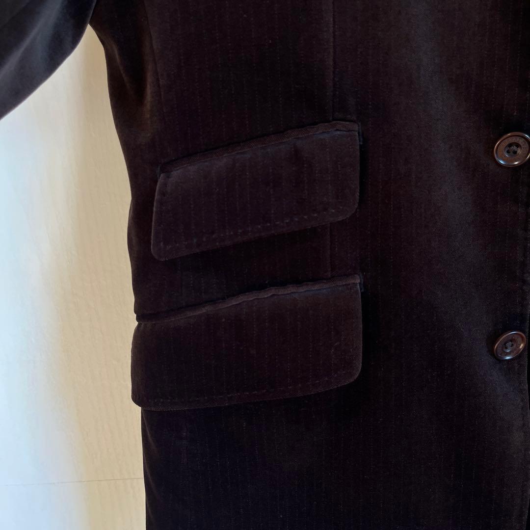Burberry black label ベロア テーラードジャケット M