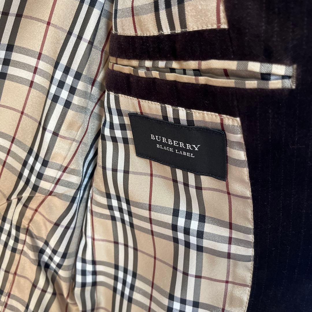 Burberry black label ベロア テーラードジャケット M