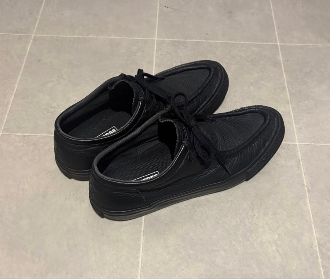 コンバース CS モカシン SK LE OX 黒 レザー 28センチ