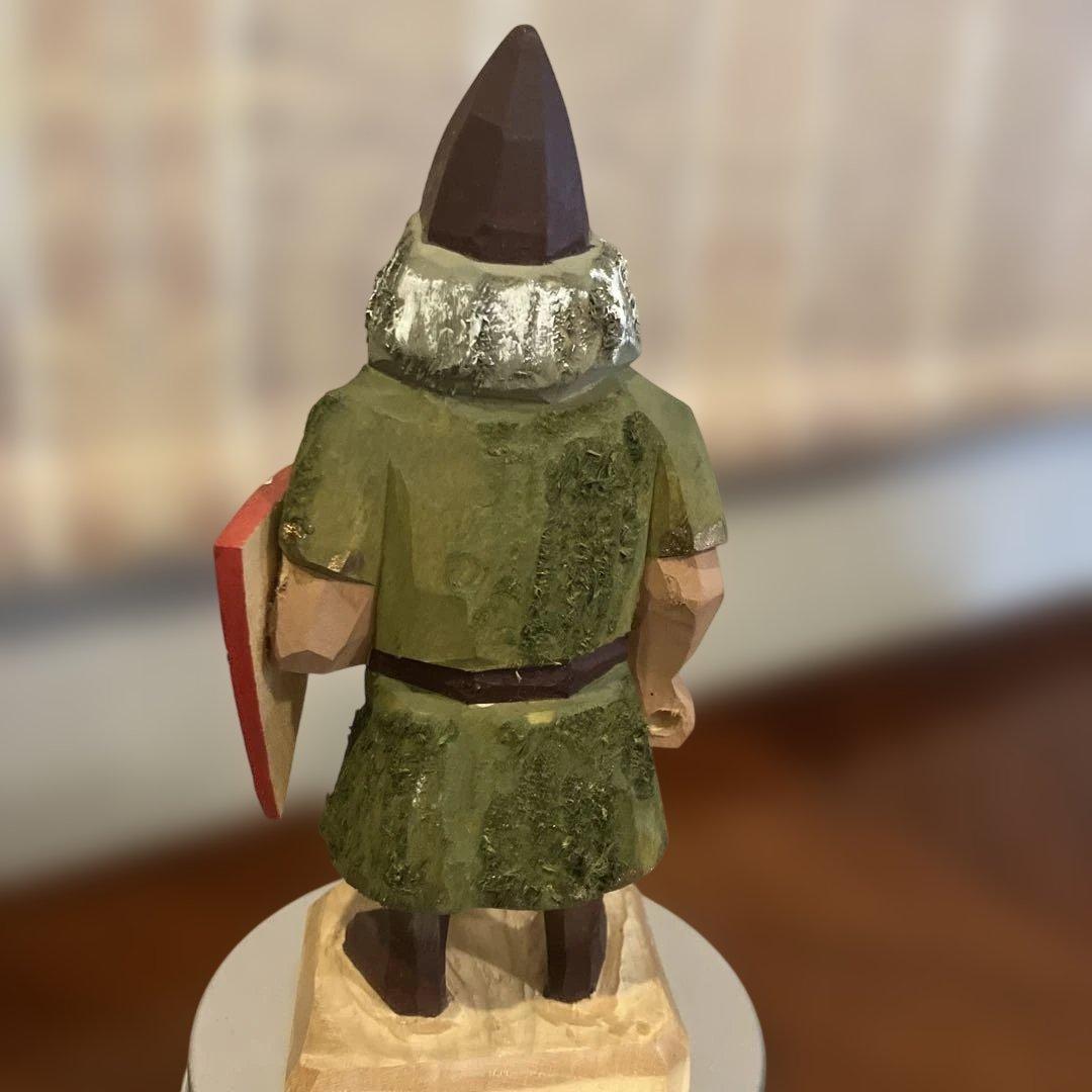 美品　ノルウェー　木彫　人形
