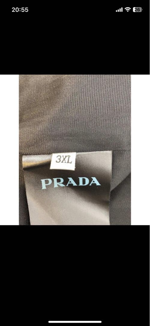 t*o様 PRADA ネイビー ジップアップジャケット 3XL