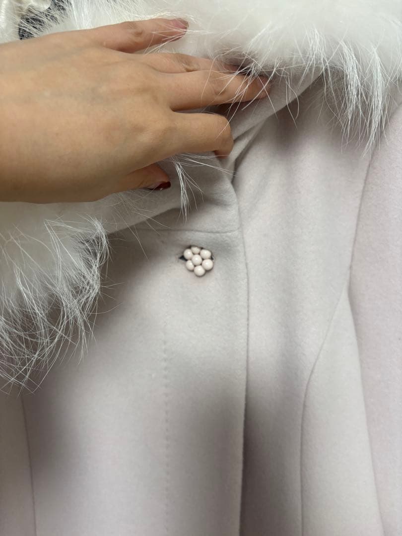 maglie par ef deファー付きロングコート 新品未使用