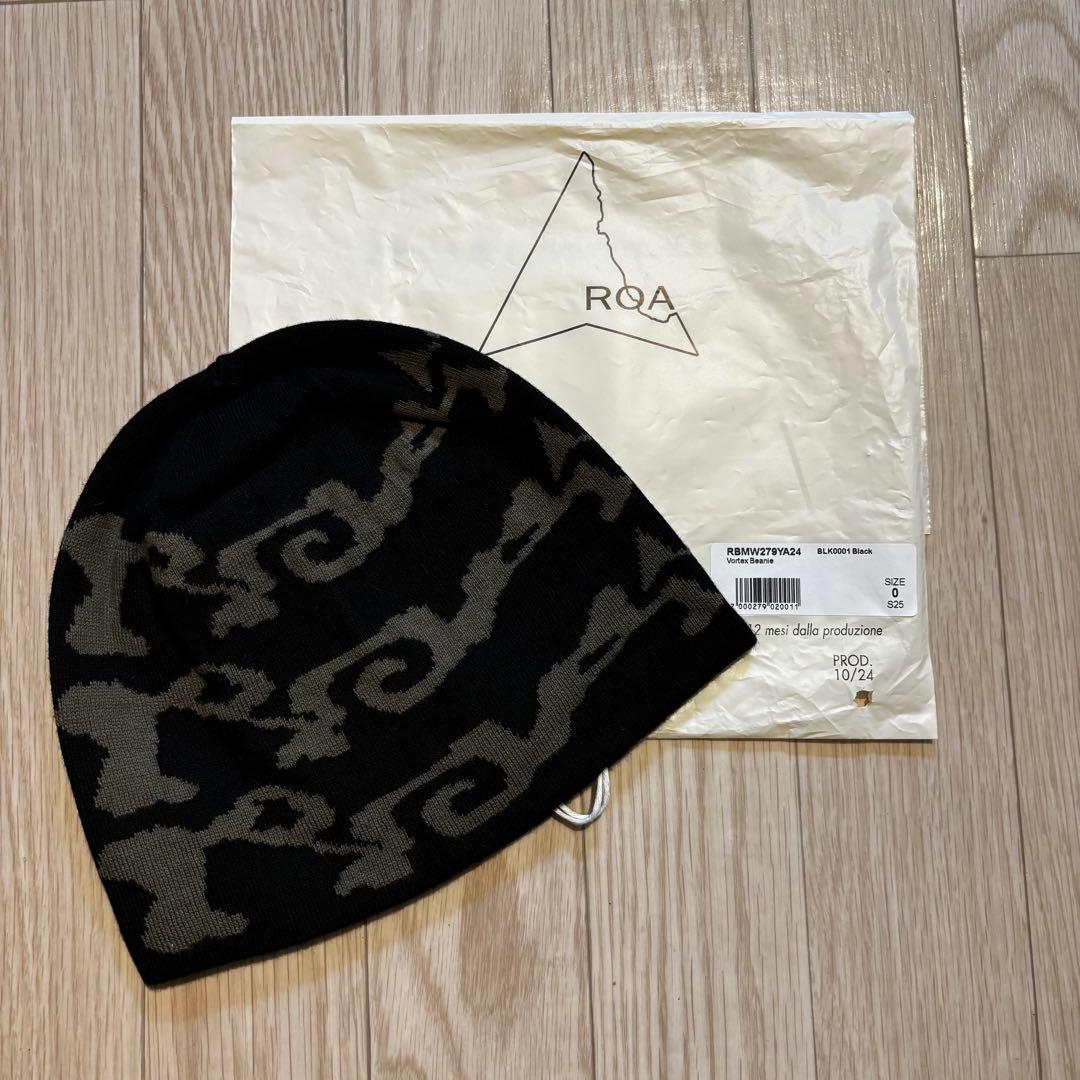 新品 ROA Beanie Logo ロア ビーニー ブラック ロアハイキング