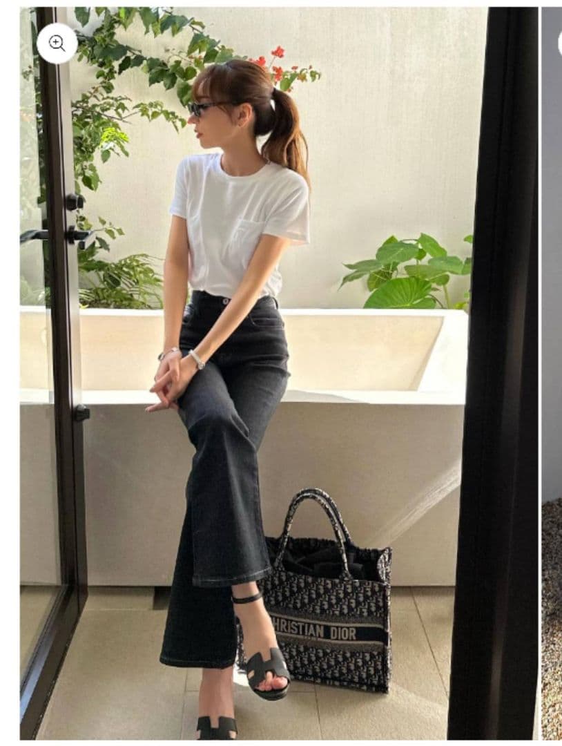 LD Semiflare denim ブラック　ルーディクルム LUDICRUM
