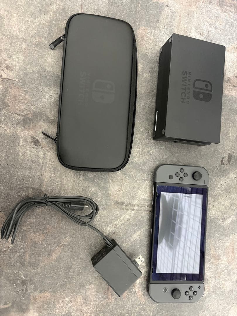 Nintendo Switch 本体 グレー 充電器・ケース付き
