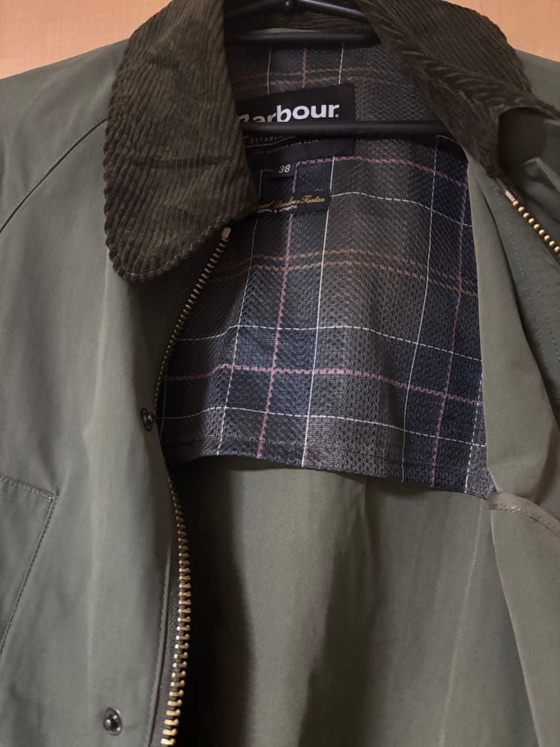 Barbour ビデイル ピーチスキン コットン ブルゾン M