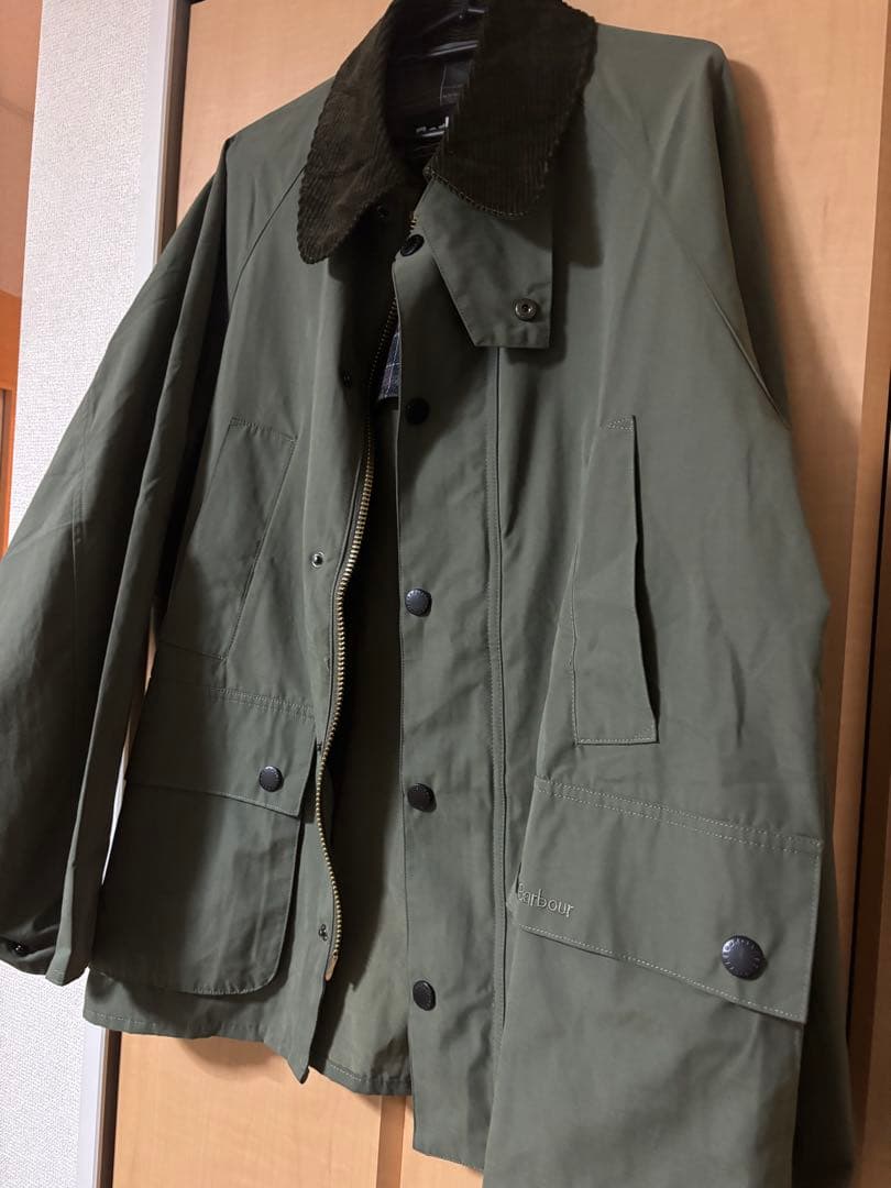 Barbour ビデイル ピーチスキン コットン ブルゾン M