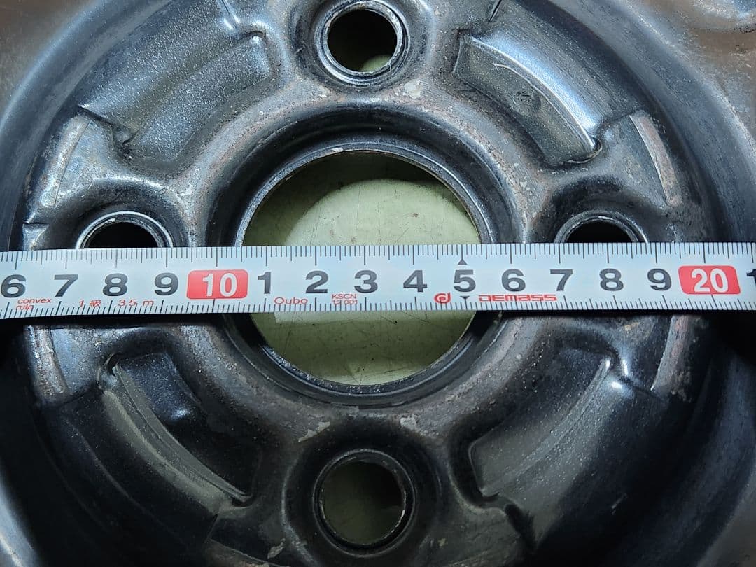 12インチ 4j pcd100 4穴 スチール製ホイール 4個セット スズキ純正