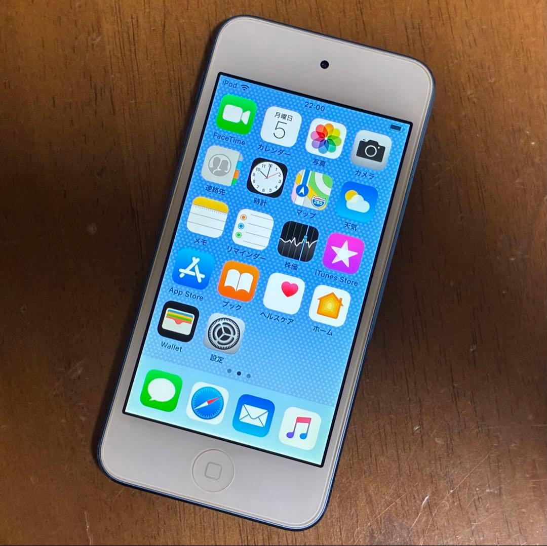 Apple iPod touch 第6世代 32GB ブルー　充電ケーブル付き