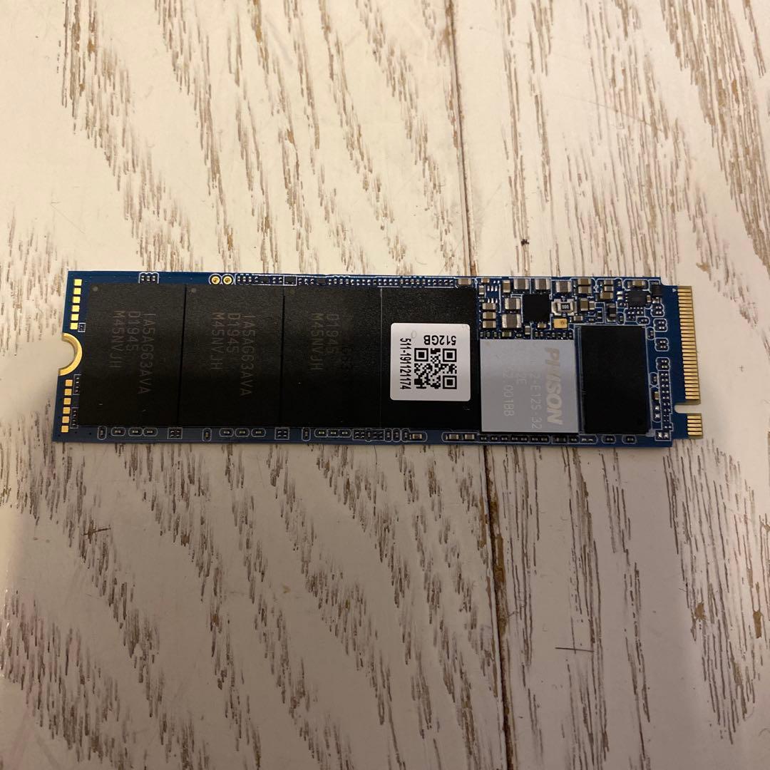 M.2 NVMe SSD 512GB 動作確認済み