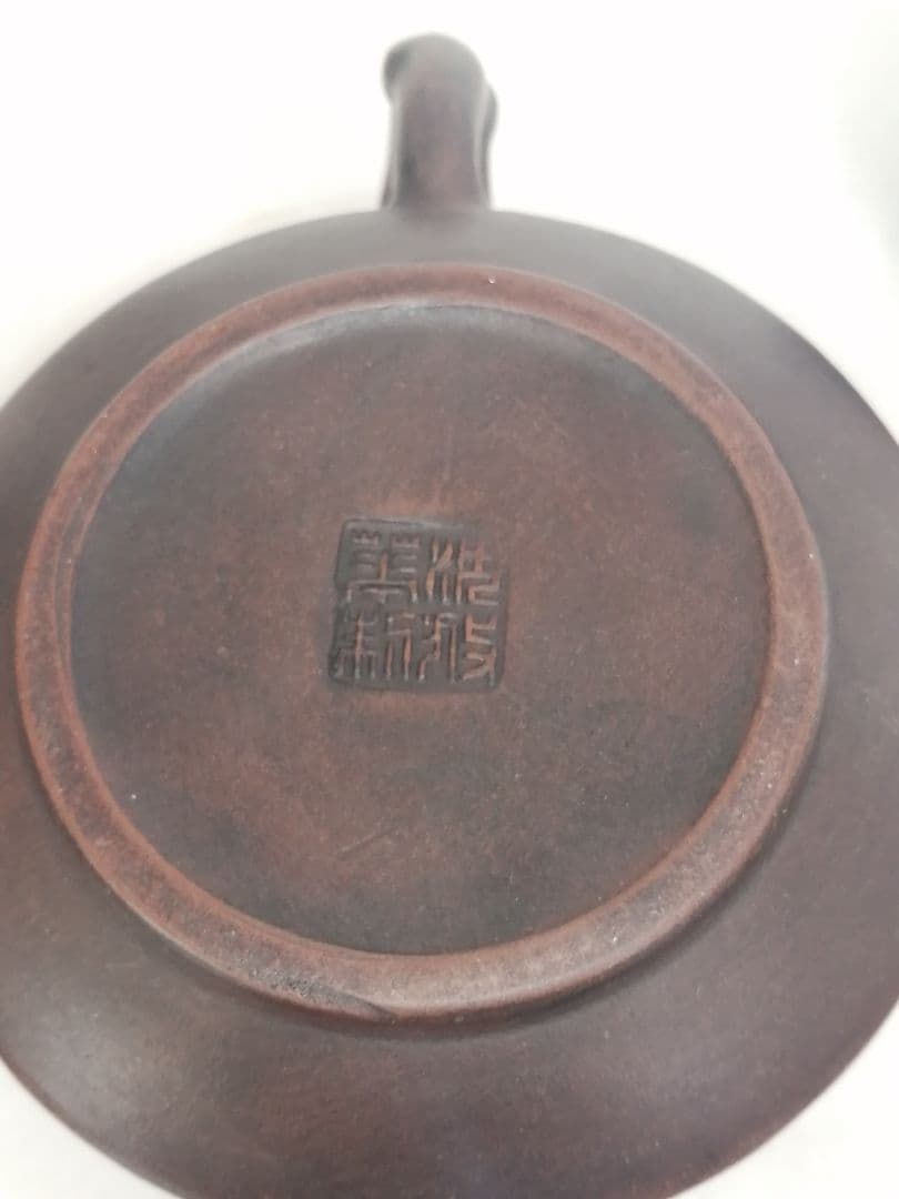 時代物 朱泥 紫砂 梅花 急須