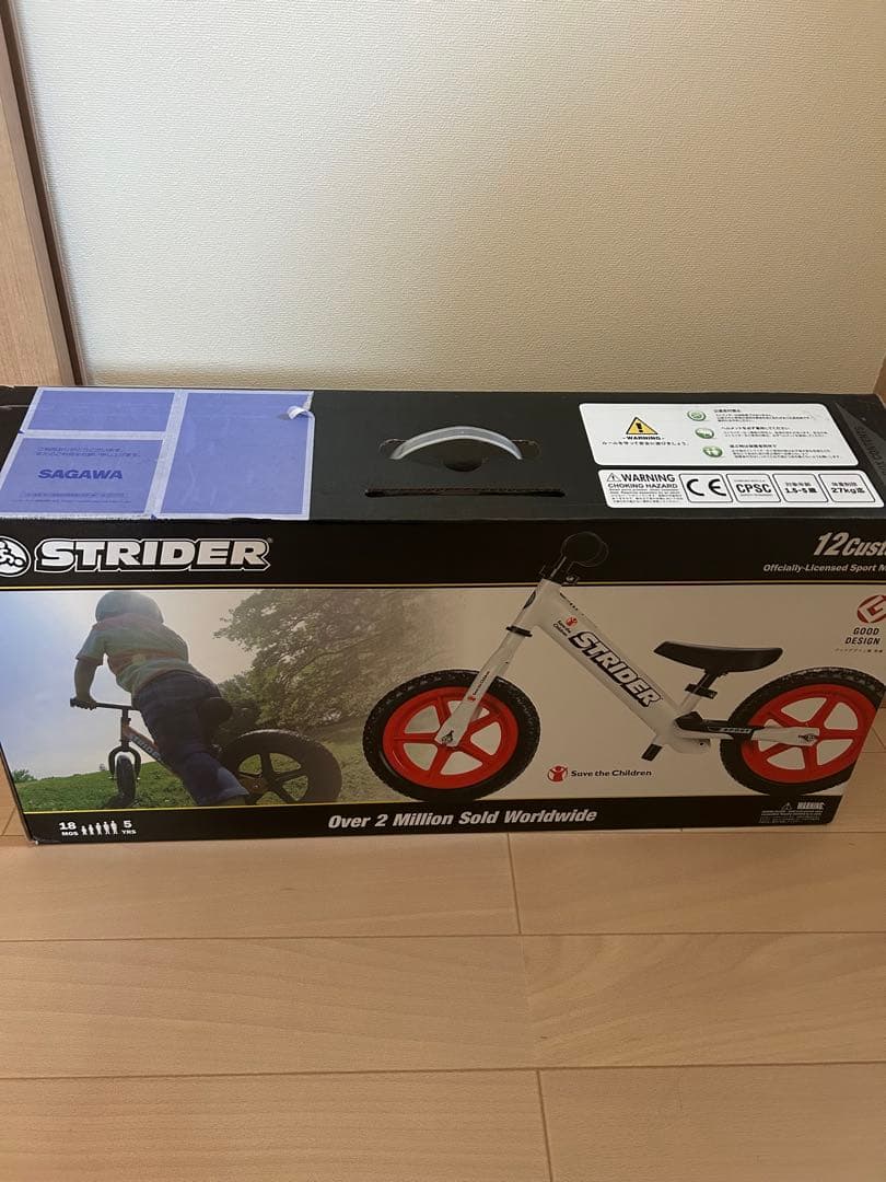 STRIDER ストライダー 12インチホワイトレッド