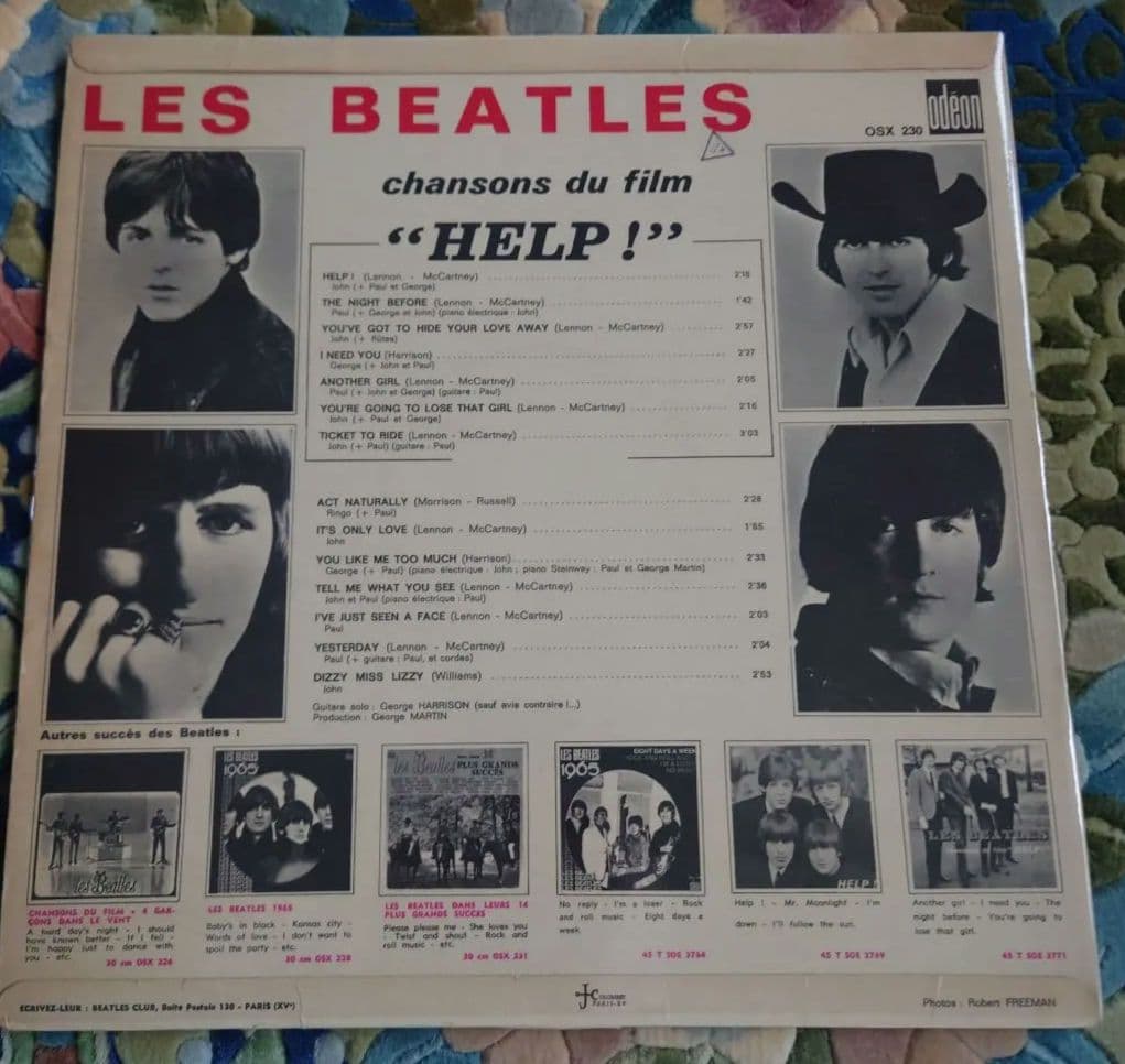 ビートルズBEATLES/HELP!/フランス盤