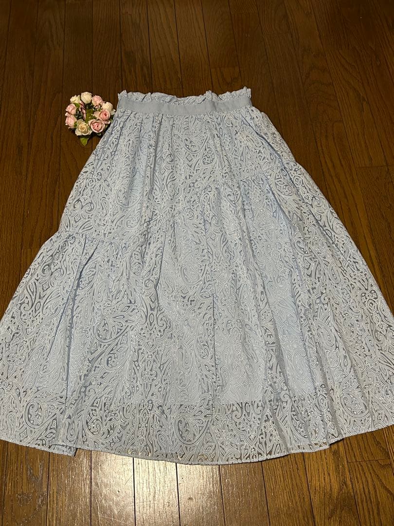 ☆とし☆オパールプリント スカート& ダブルフェイスショートマントコート