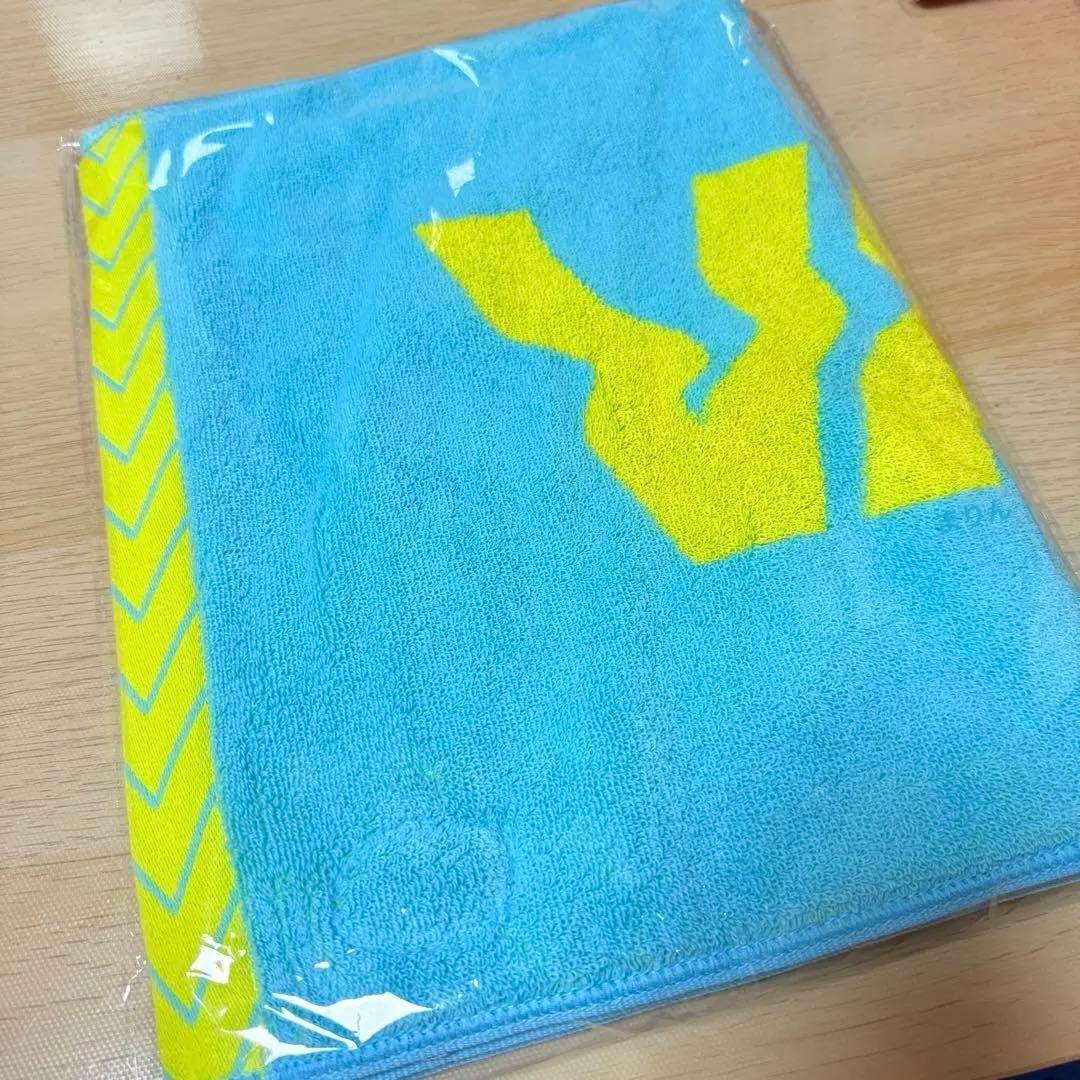 【福岡限定カラー】ロゴジャガードタオル [Light Blue×Yellow]