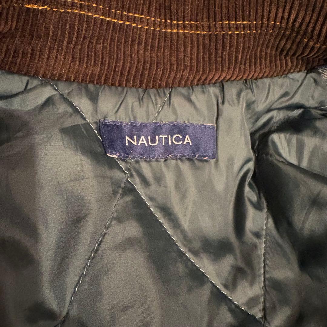 NAUTICA ノーティカ デニムジャケット 襟コーデュロイ M オーバーサイズ