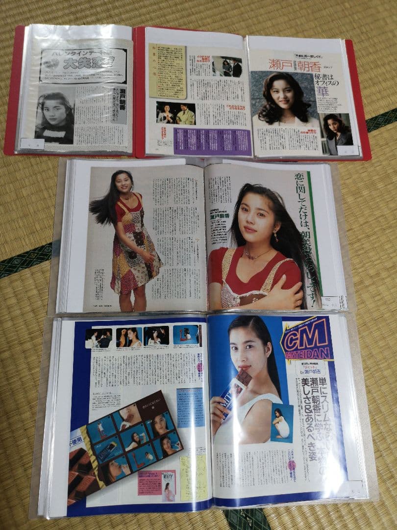 瀬戸朝香(1冊200円計算)124冊分350ページ切り抜きしファイリング済み
