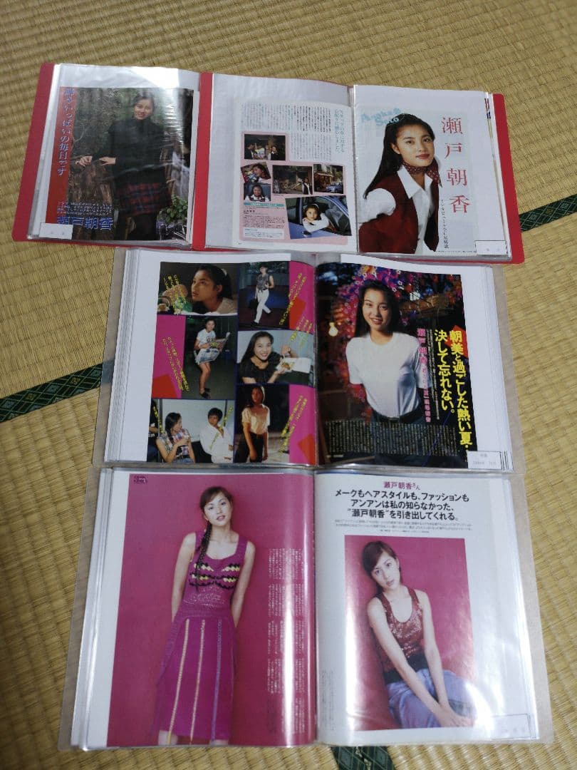 瀬戸朝香(1冊200円計算)124冊分350ページ切り抜きしファイリング済み