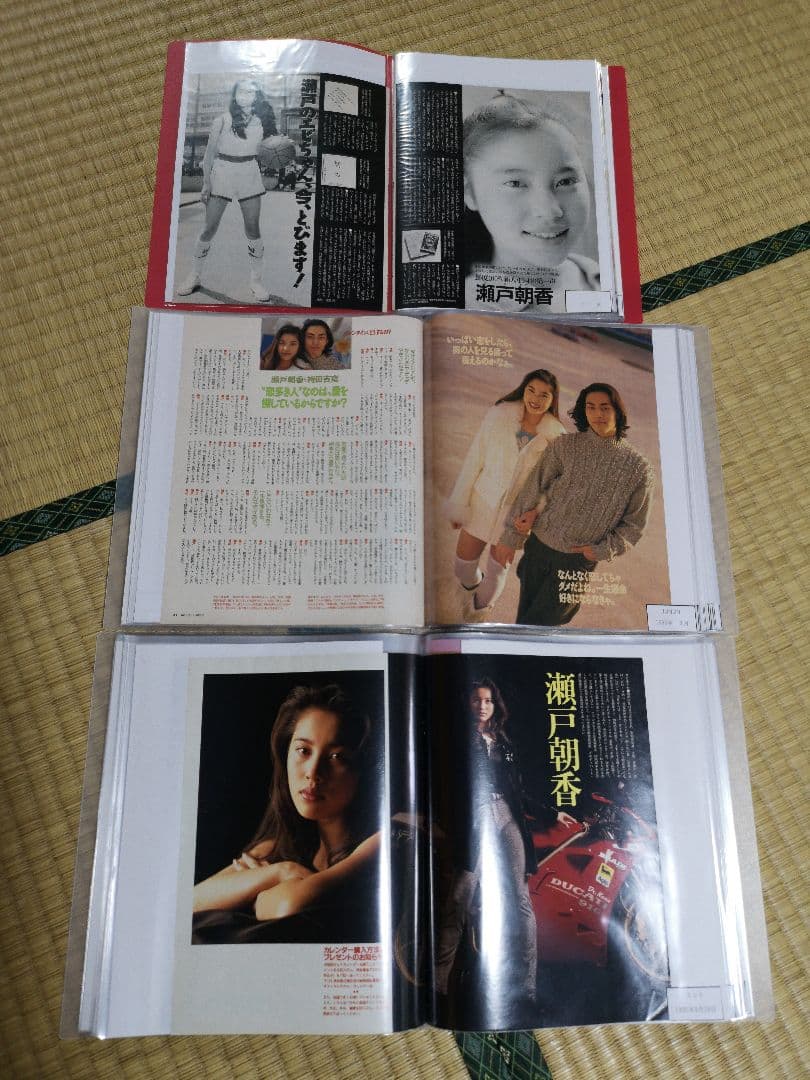 瀬戸朝香(1冊200円計算)124冊分350ページ切り抜きしファイリング済み