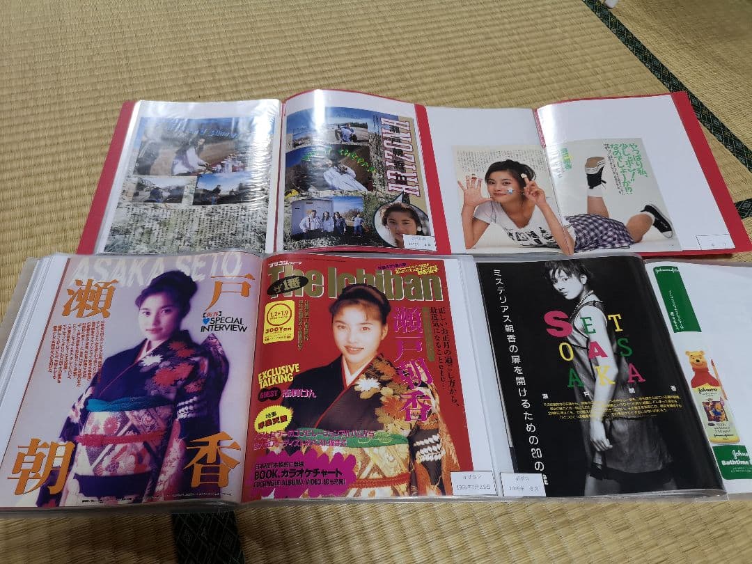 瀬戸朝香(1冊200円計算)124冊分350ページ切り抜きしファイリング済み