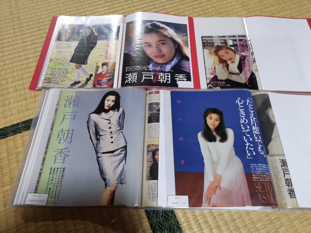 瀬戸朝香(1冊200円計算)124冊分350ページ切り抜きしファイリング済み