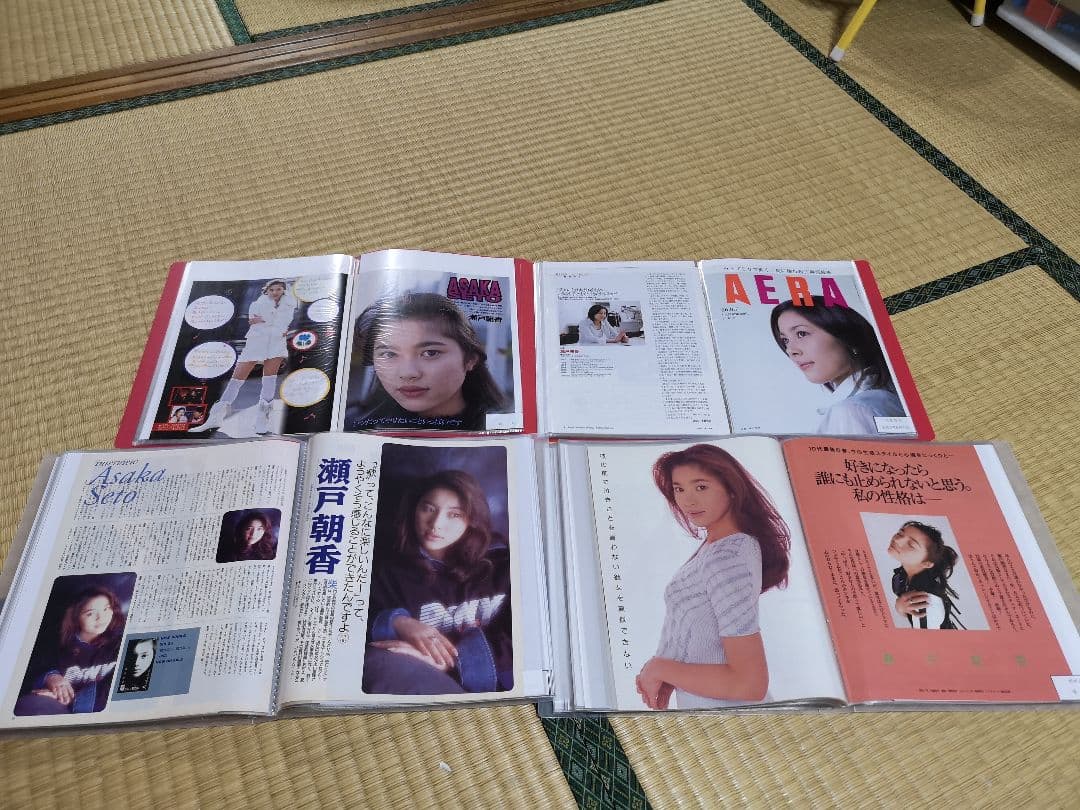 瀬戸朝香(1冊200円計算)124冊分350ページ切り抜きしファイリング済み