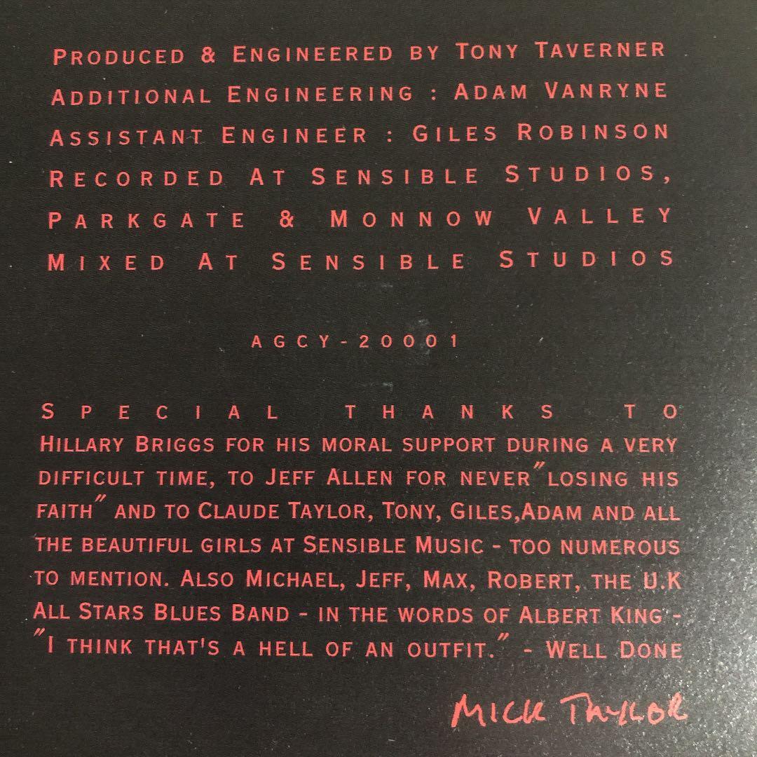 MICK TAYLOR/ A STONES' THROW/ 1999年